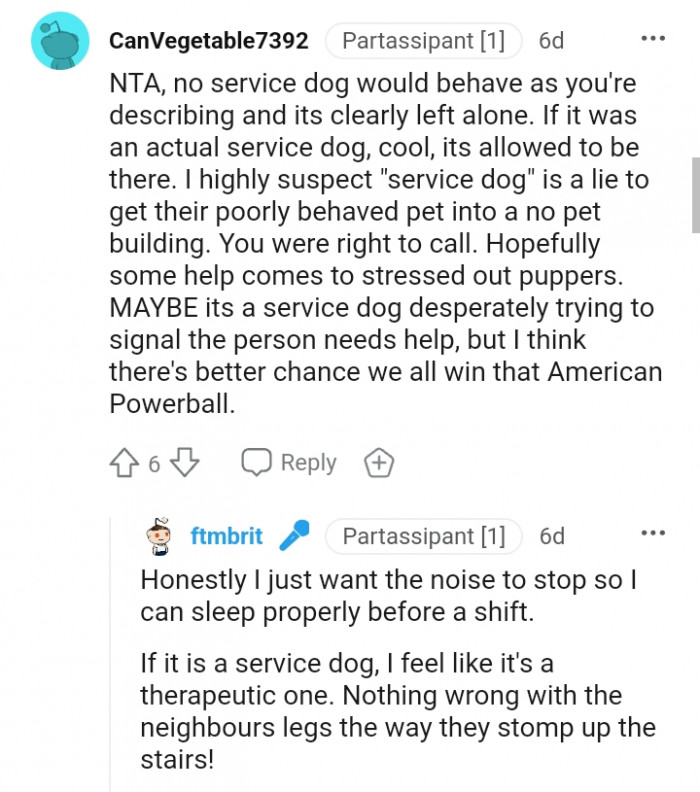 No Service Dogs Behave Like the OP Describes