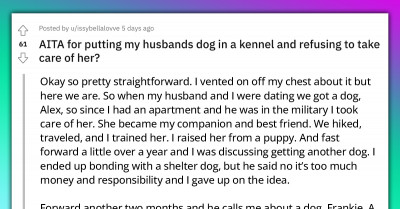 Family Issue Ensues After A Lady Puts Her Husband’s Aggressive Dog In A Kennel