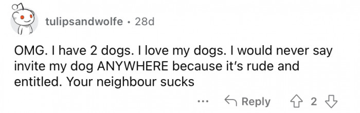 "It's rude and entitled."