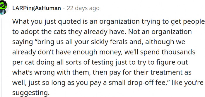 Again, the sad truth: