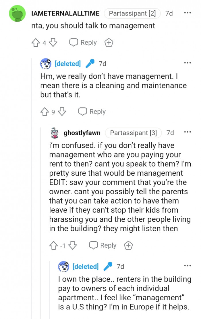 The OP really doesn't have management