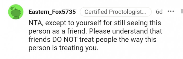 Friends Do Not Treat People Like This