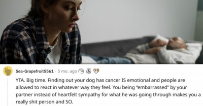 Young Woman Criticizes Her BF For Being Too Emotional About His Terminally Ill Dog And Feels The Wrath Of Reddit
