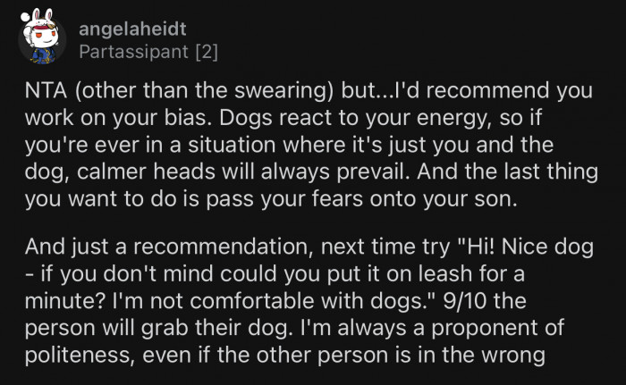 OP should have a friendlier approach next time.