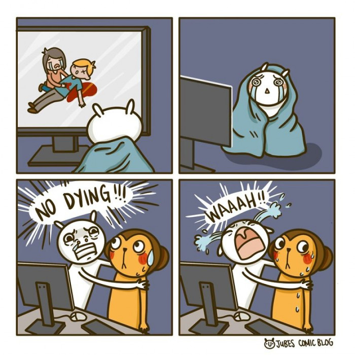 Partners make great tissues when a film makes you sob like there's no tomorrow