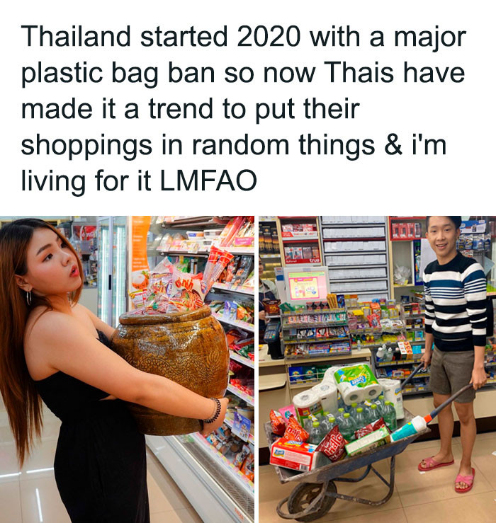 33. No more plastic bags