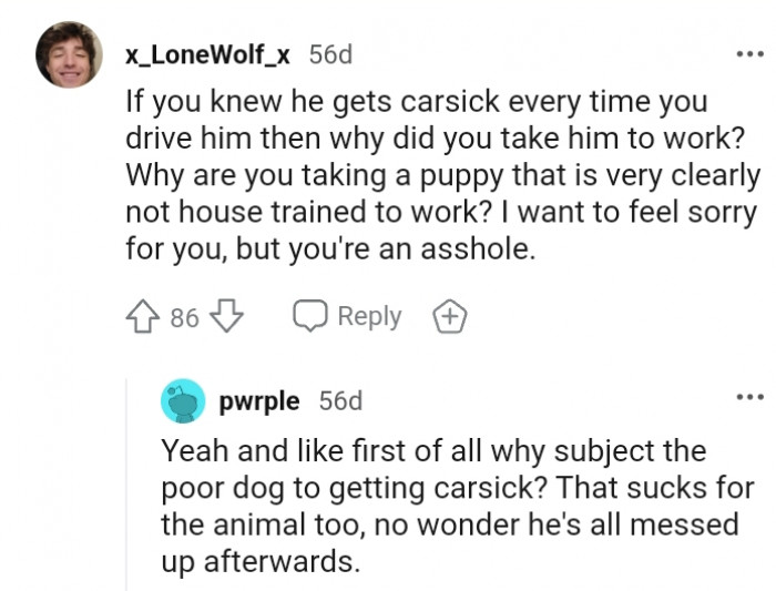 10. I want to feel sorry for you but...