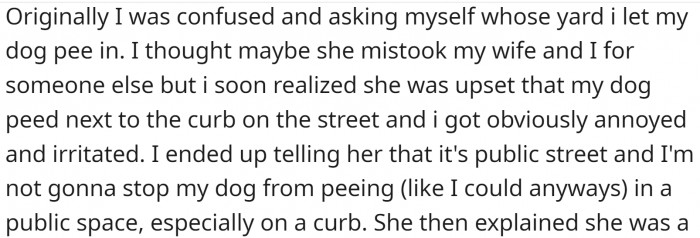 OP was confused because he doesn't believe it is an incident