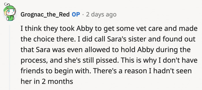 It may have been a humane process, but it is still a traumatic event to witness