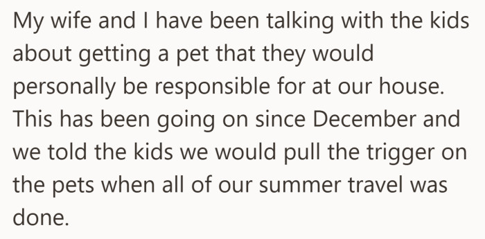 The timing matters here, this wasn’t sudden, it was something the kids had been anticipating for a while.