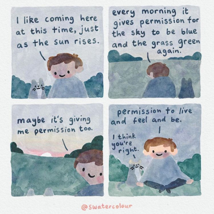 6. Every sunrise gives you permission to live, feel, and be