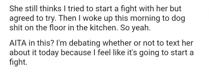 I'm confused whether to text her or not.