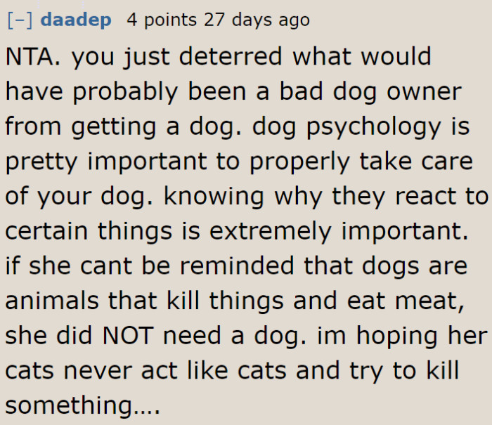 On a serious note, the OP prevented a dog from belonging to a bad owner.