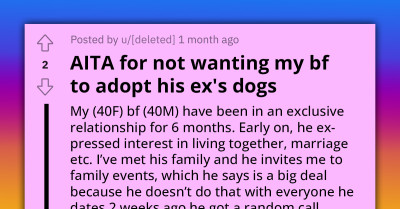 Woman Uncomfortable With Boyfriend Adopting His Ex's Dogs Because She Grew Up In a Family With Nine Dogs