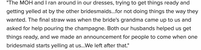 bridesmaids meant appointing them as unpaid event planners