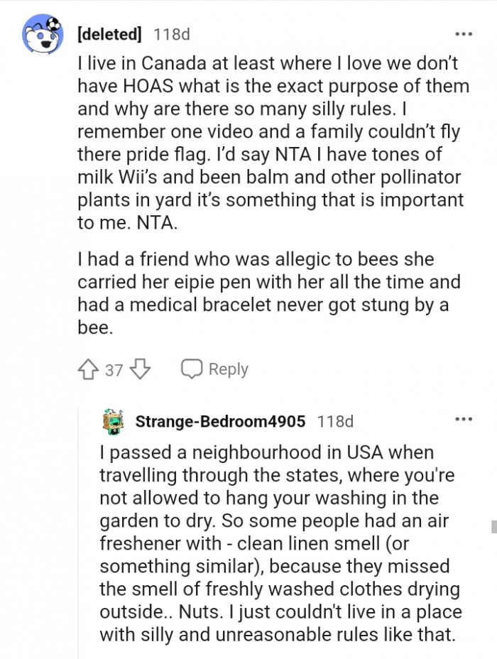 People living in places with silly and unreasonable rules