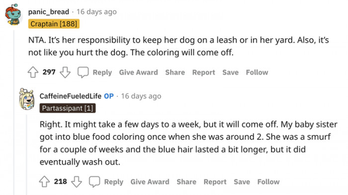 There are leash laws...