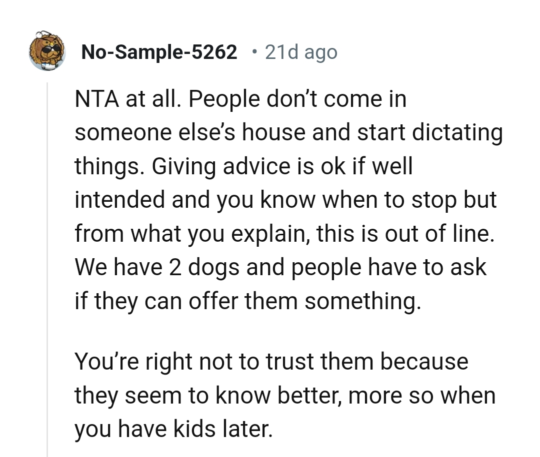 The OP's right not to trust them