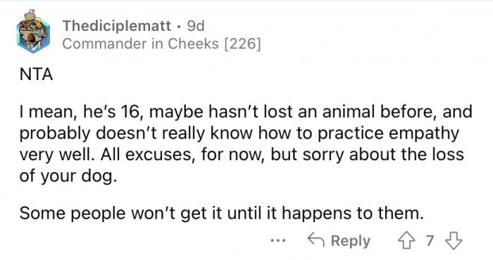 Maybe he just doesn't understand.