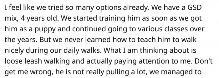 OP narrated how they came to owning the GSD mix