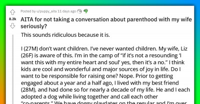 Man Dismisses Wife After She Brings Up A Conversation About Kids Because He Prefers To Be A Dog Dad Instead