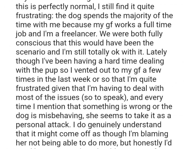 We were both fully aware that this would have been the scenario