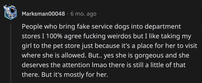 According to this pet owner, it may be attention seeking to some degree but it's for the benefit of their gorgeous pet