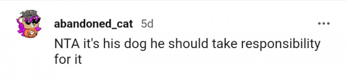 The OP's boyfriend should take responsibility for the dog