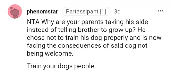 He's Facing the Consequences of the Said Dog