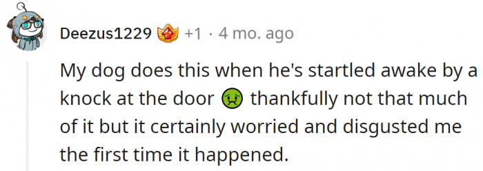 It’s a natural defense mechanism in dogs