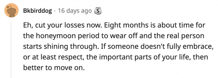 She didn't even have the decency to be upfront about her feelings