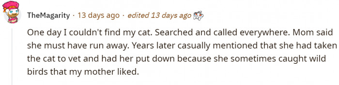 A sad tale of another mom putting down a pet