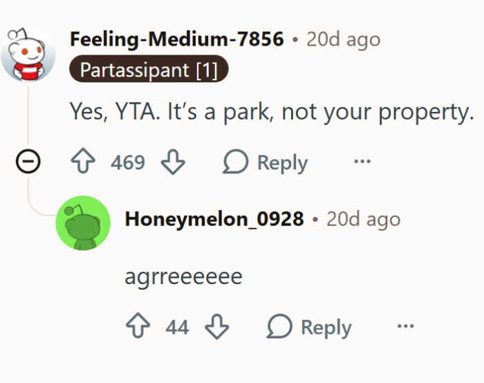 A public park....