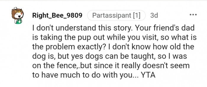 It doesn't really seem to have much to do with you