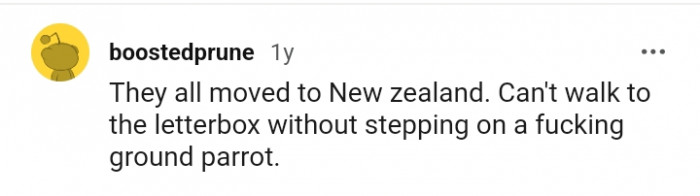They all moved to New Zealand