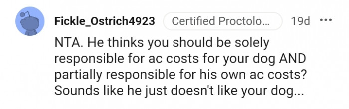 17. Sounds like your roommate does not like your dog