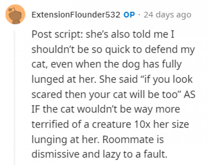 OP added more to the story in the comments