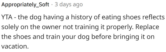 This issue reflects solely on the owner.