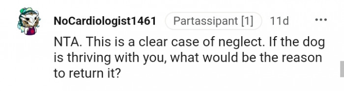 What would be the reason to return it?