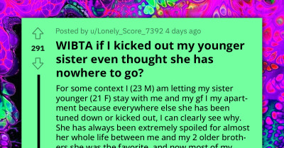 Brother Reaches His Limit With His Freeloading Sister After She Adopted a Dog She Can't Care For Because She Has No Income