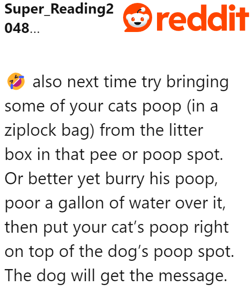 In case the OP wants to be pettier, a Redditor suggests a better alternative: