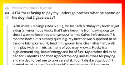 Lady Gives Away Her Brother's Dog Due To Neglect; Now He Wants Her To Pay What He Spent On It
