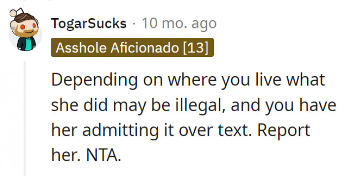10. Let her learn a lesson