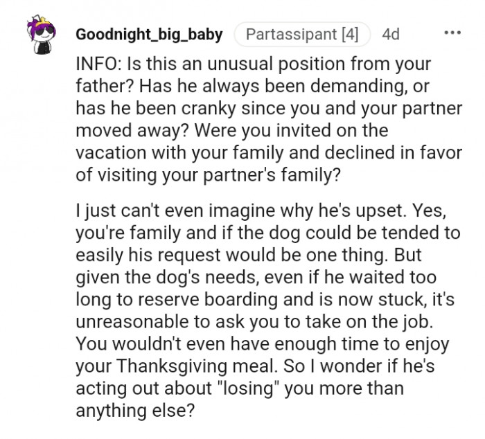 This Redditor can't imagine why he's upset