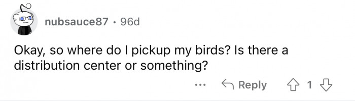 Each person can claim theirs.