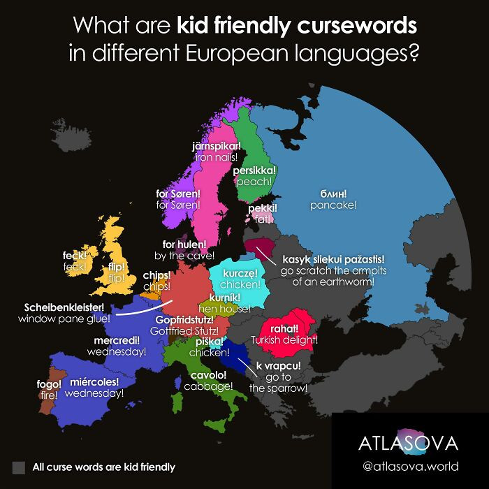 2. Kid Friendly Curse Words In Europe