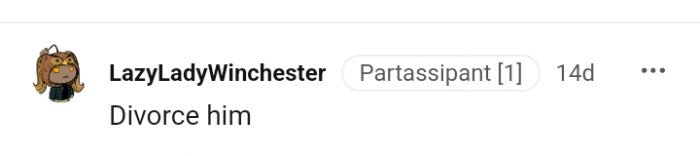 For This Redditor, the Answer to All This Is a Divorce