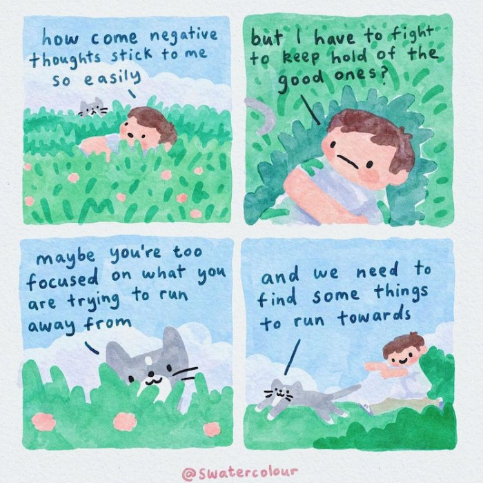 11. You're focused on what you're trying to run away from