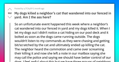 Dispute Ensues As A Redditor's Dogs Kill The Neighbor’s Cat In A Brutal Territorial Fight
