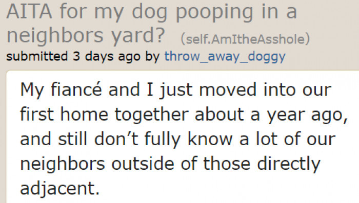 The woman isn't familiar with all her neighbors.